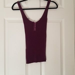 Free People purple sweater tank XS